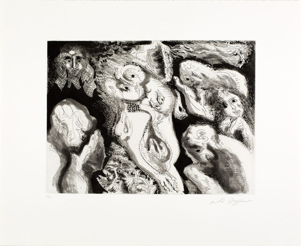Masson, Andre, Homme et femme, 1973