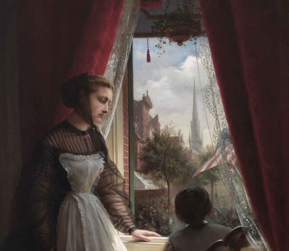 Oscar Kunath (German, 1830-1904), He Does Not Return (detail), 1867