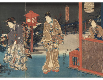 Utagawa Kunisada I (Toyokuni III), Monaka no tsuki iro no kusabana [Colorful Flowering Grasses in the Light of the Full Moon]