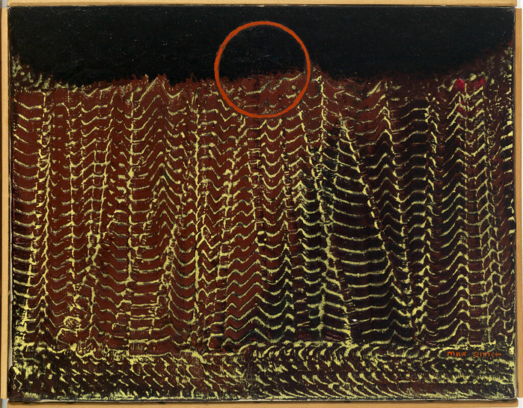 Max Ernst, Red Sun and Forest