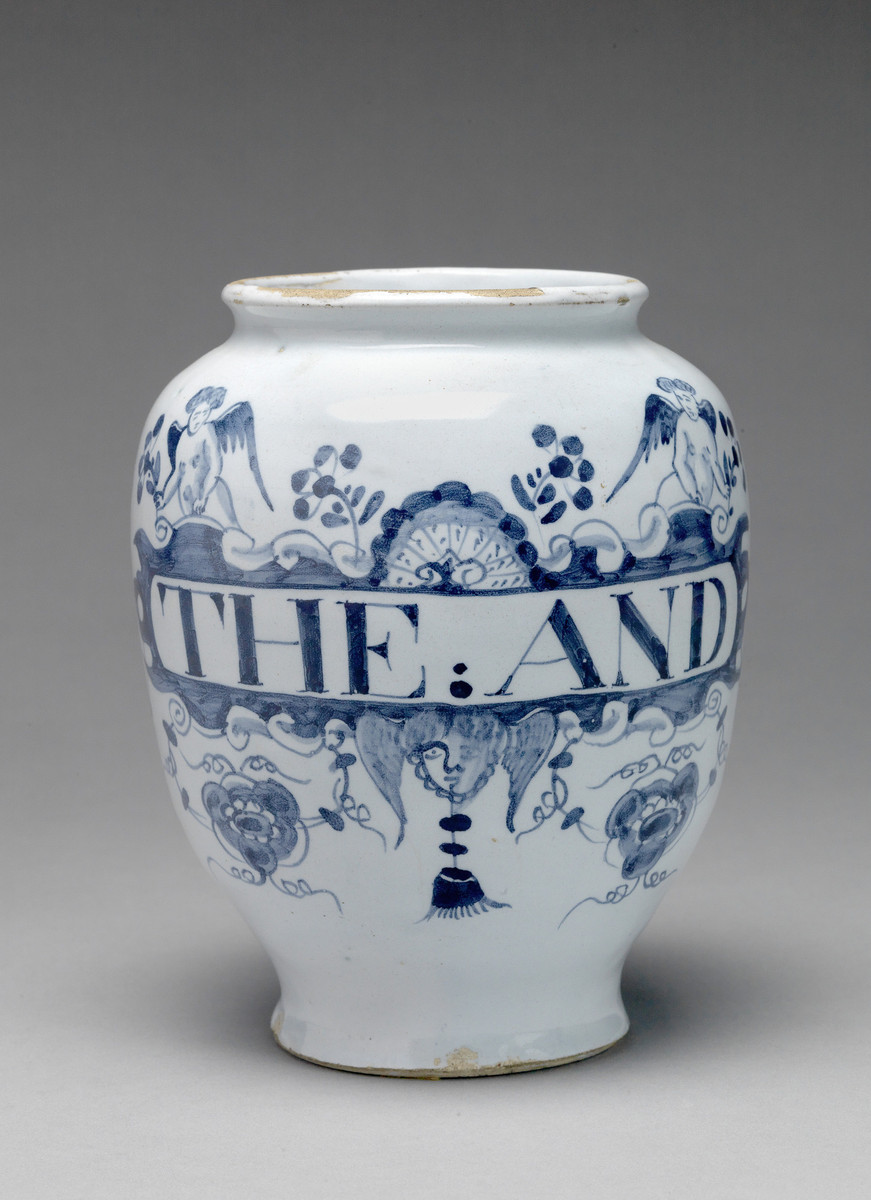 British, drug jar