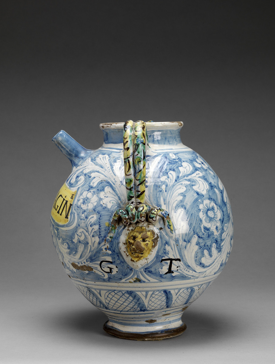 Spanish or Italian, Wet drug jar