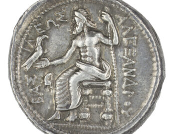 Greek, Drachm of Alexander III, the Great, as Herakles, verso