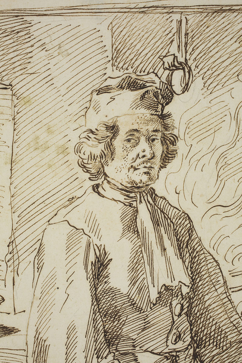 Pierre Leone Ghezzi, Marco Ballarin, Cook, 1707 May 27