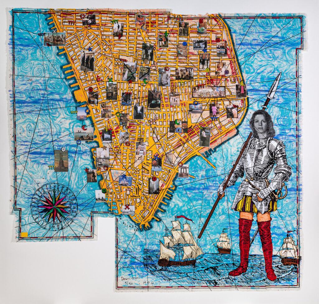 Jane Hammond (American, b. 1950), The Wonderfulness of Downtown, 1996-1997