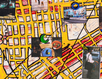 Jane Hammond (American, b. 1950), The Wonderfulness of Downtown (detail), 1996-1997
