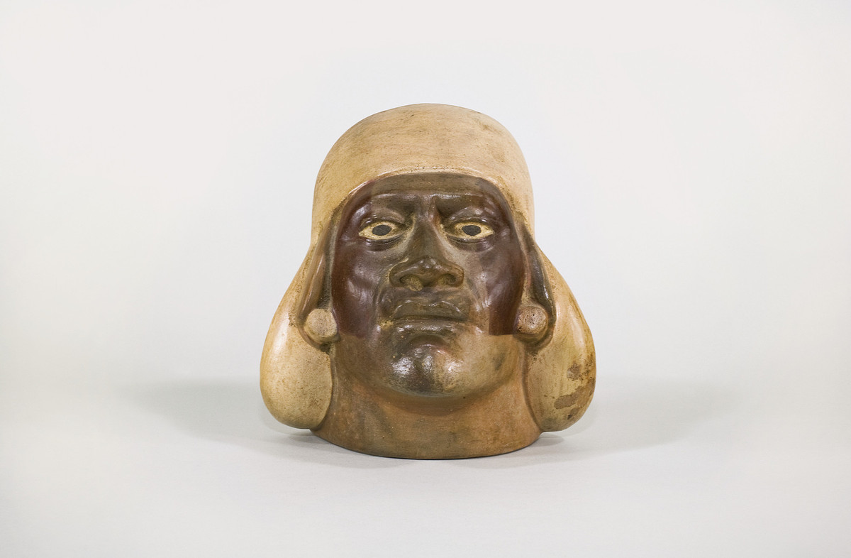 Moche, Portrait head vessel