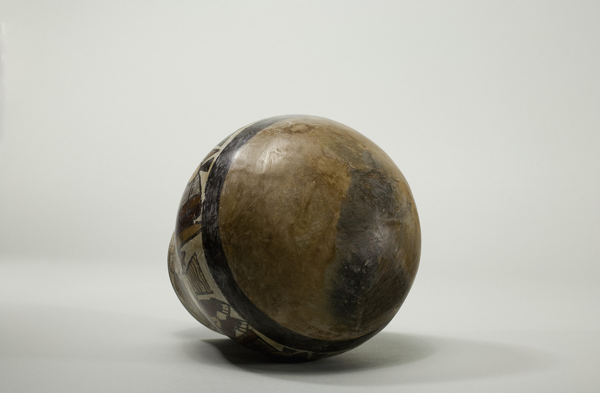 Maker Unknown (Peruvian; Nasca), Vessel with anthropomorphic being, 325-440 CE