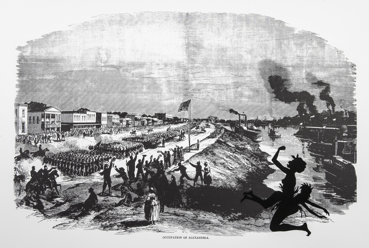 Kara Walker (American, b. 1969), Occupation of Alexandria, from the series Harper's Pictorial History of the Civil War (Annotated), 2005