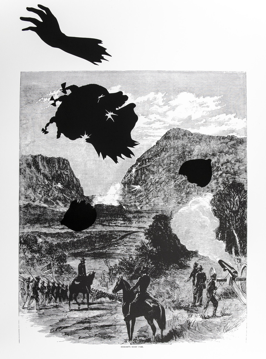 Kara Walker (American, b. 1969), Buzzard's Roost Pass, from the series Harper's Pictorial History of the Civil War (Annotated), 2005