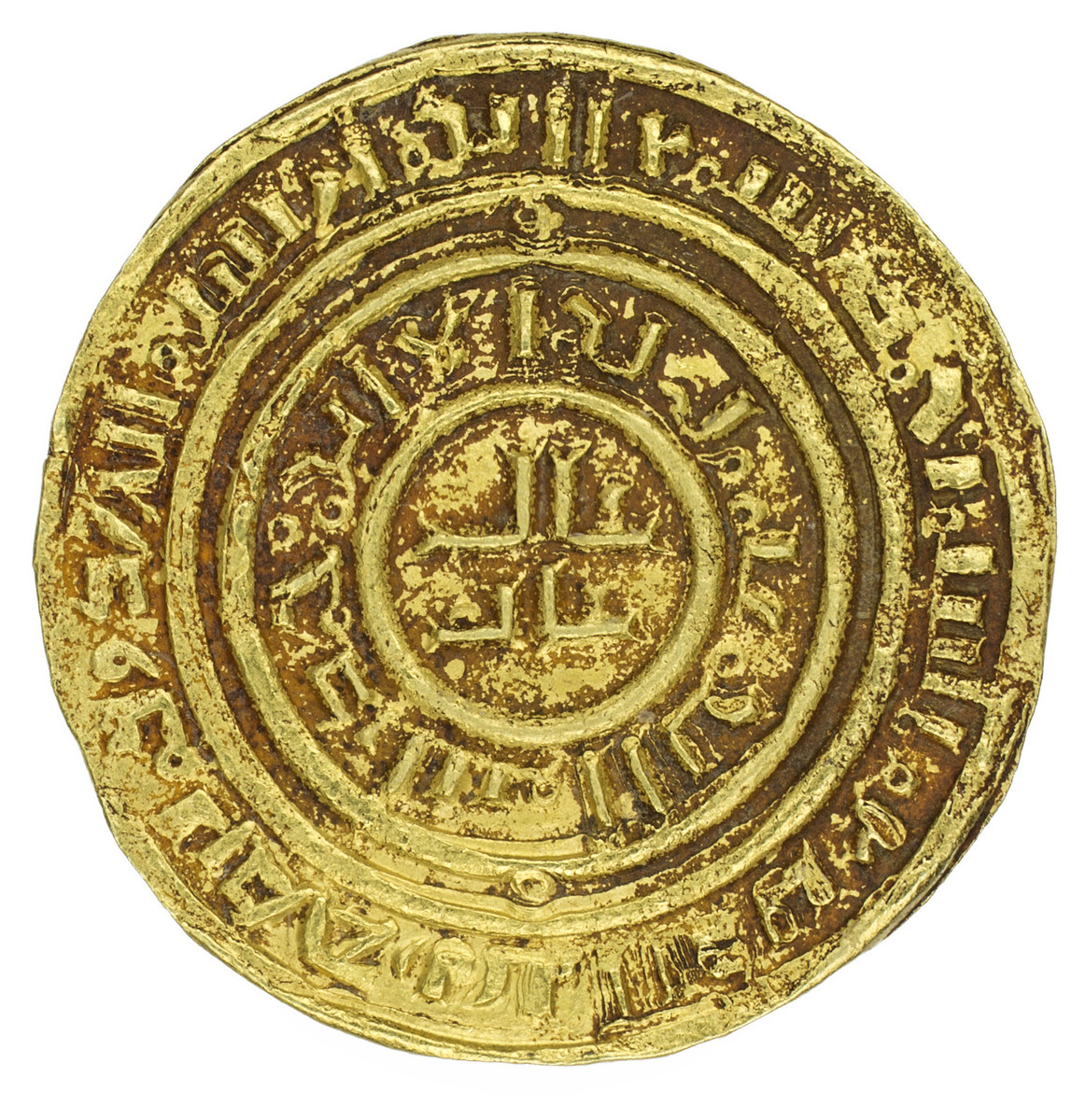 Crusader, Bezant in imitation of a Fatimid dinar of al-Amir