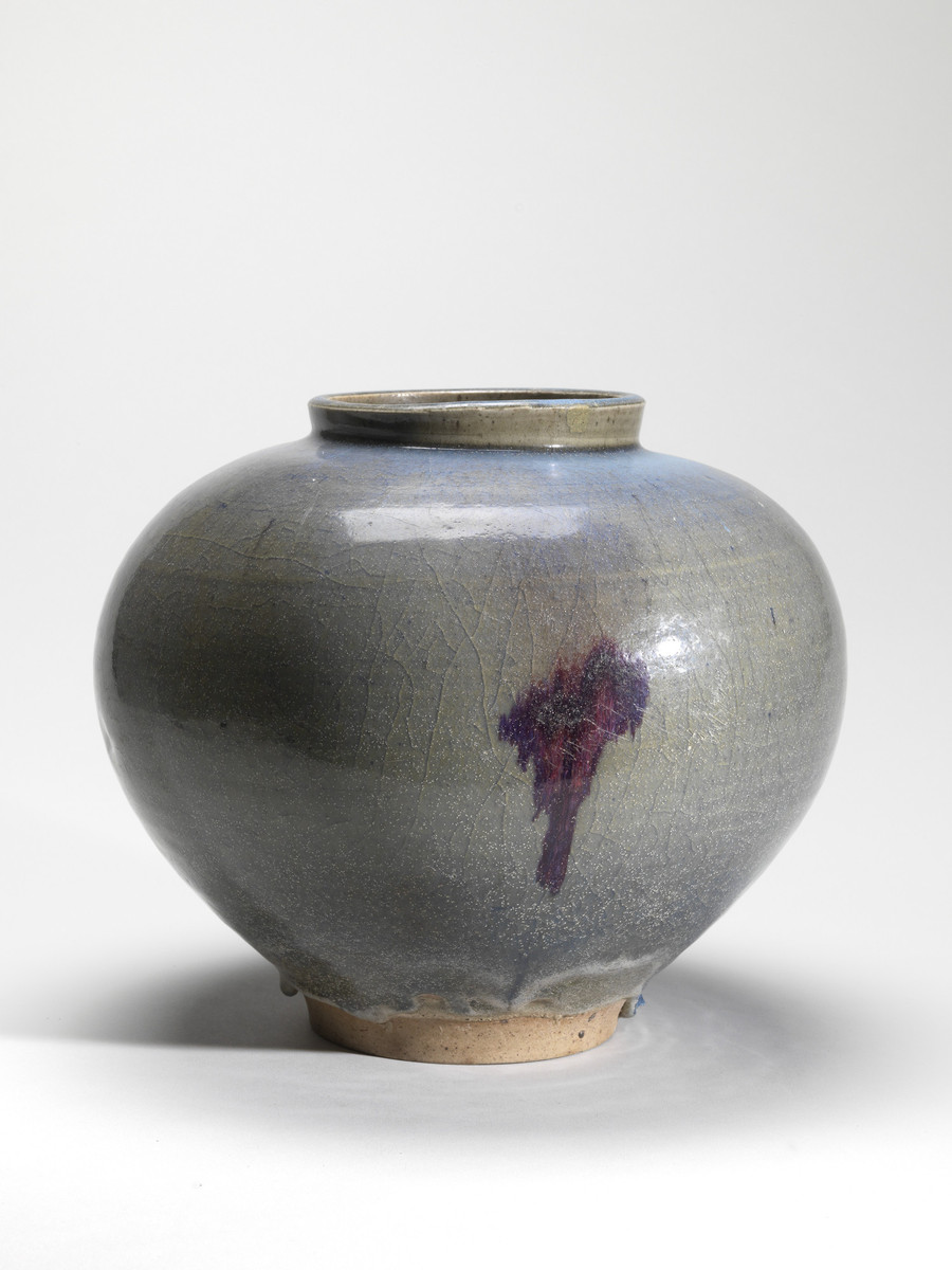 Chinese, Spherical Jun vase
