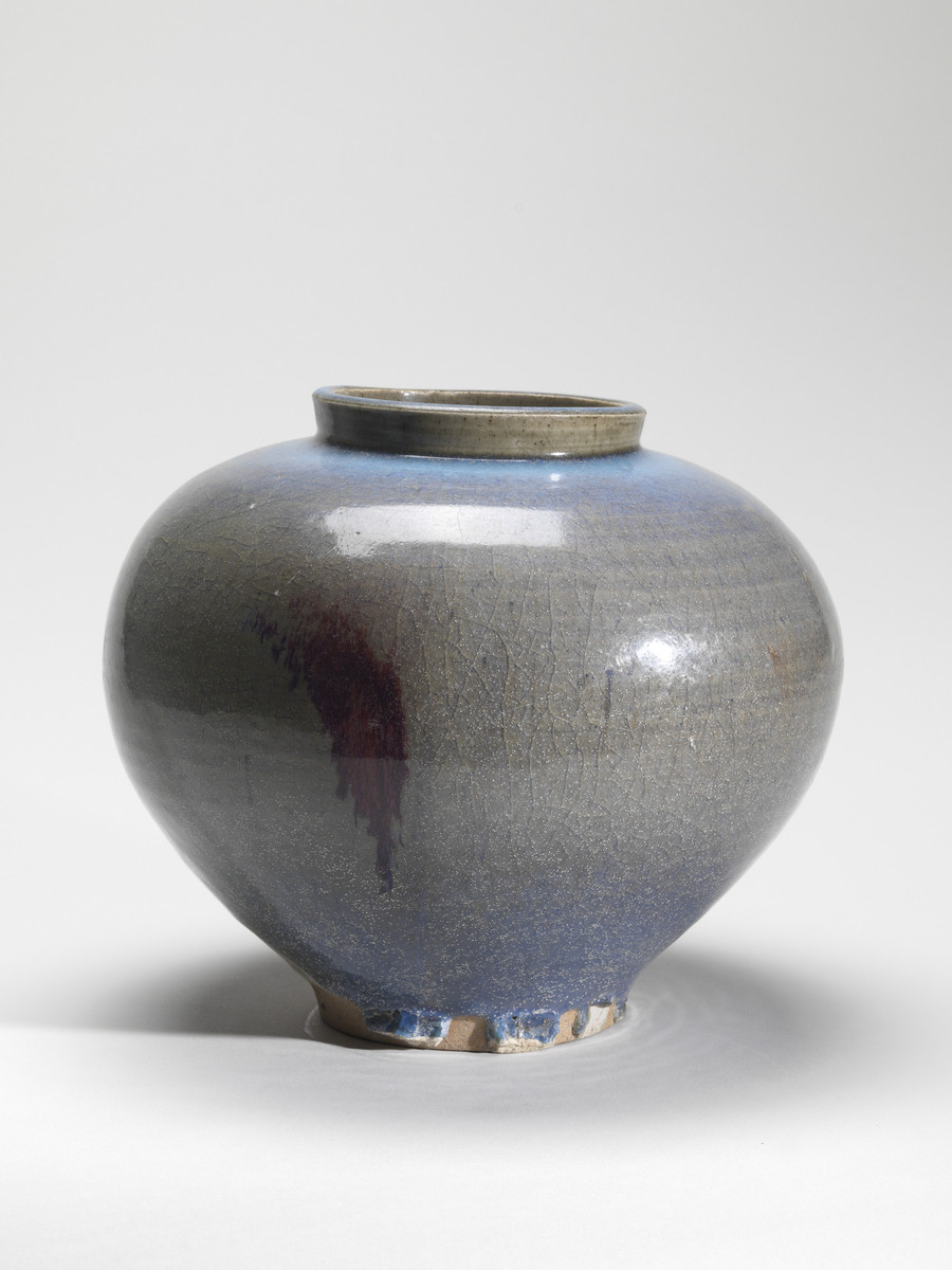 Chinese, Spherical Jun vase