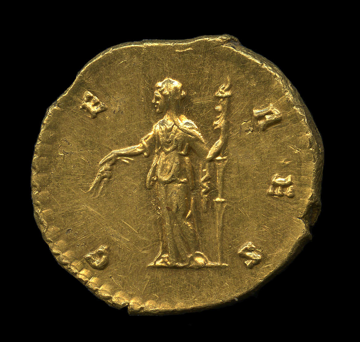 Antoninus Pius (minted under), Aureus of Faustina the Elder, rev.