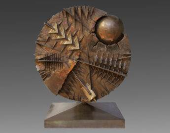 Pomodoro, Arnaldo, Disco con Sfera; Disk with sphere