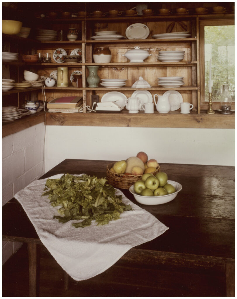 Joel Meyerowitz (American, b. 1946), Table, Cabin, 1984
