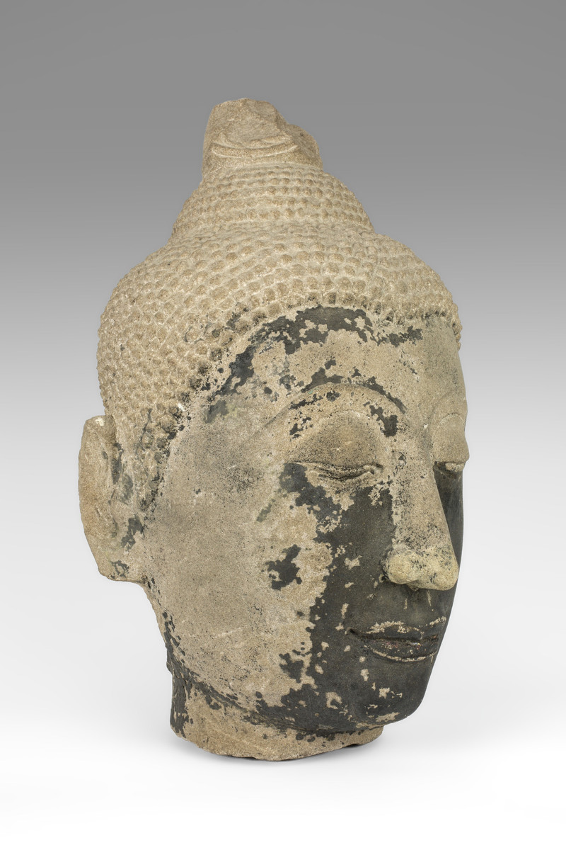 Maker Unknown (Thai), Head of Buddha, 14th-15th century (Ayutthaya Period)