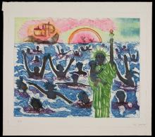 Faith Ringgold (American, b. 1930), Coming to America, 1998