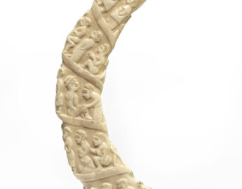 Unknown (possibly Vili; Loango Coast), Carved hippopotamus tooth, 19th century