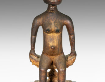 Osei Bonsu (Ashanti, 1900-1977), Queen mother figure, possibly from a Sika-rebewu-epere group, late 1920s