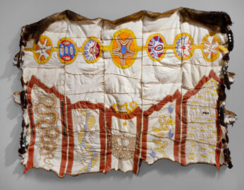 Maree & Kerri Clarke & Mitch & Molly Mahoney, Seven Sisters Possum-Skin Cloak, 2022