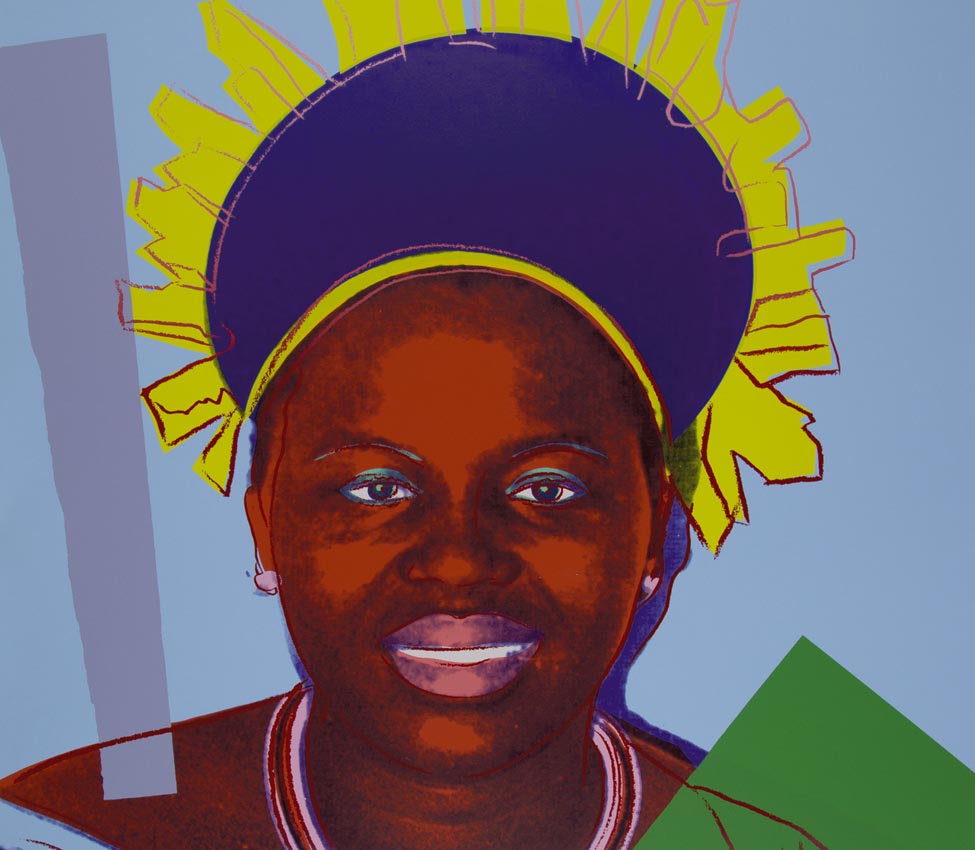 Andy Warhol (American, 1928-1987), Reigning Queens (Royal Edition) (Queen Ntombi) (detail), 1985