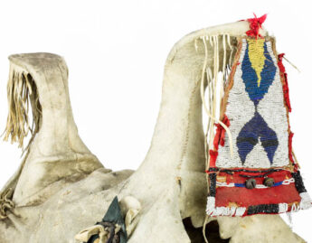 Maker Unknown (Apsáalooke, Crow), Woman's saddle with stirrups (detail), late 19th or early 20th century