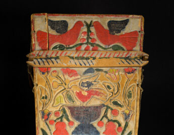 Unknown (Haudenosaunee (Iroquois); Kanien'kehá:ka (Mohawk)), cradleboard (detail), 1860-1870