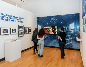 Students in the vanessa german exhibition, September 6 2022
