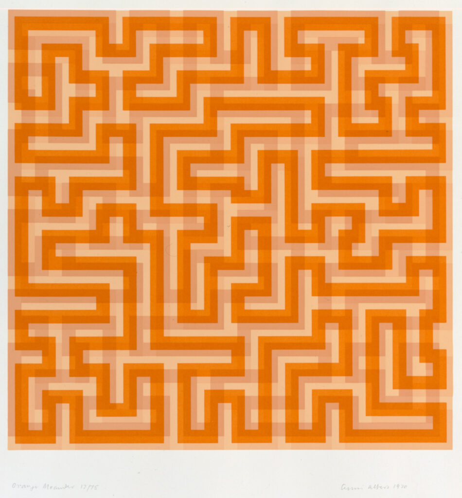 Anni Albers, Orange Meander, 1970
