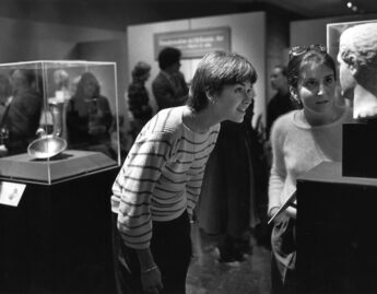Archival Photograph of Visitors at the Exhibition in 1983