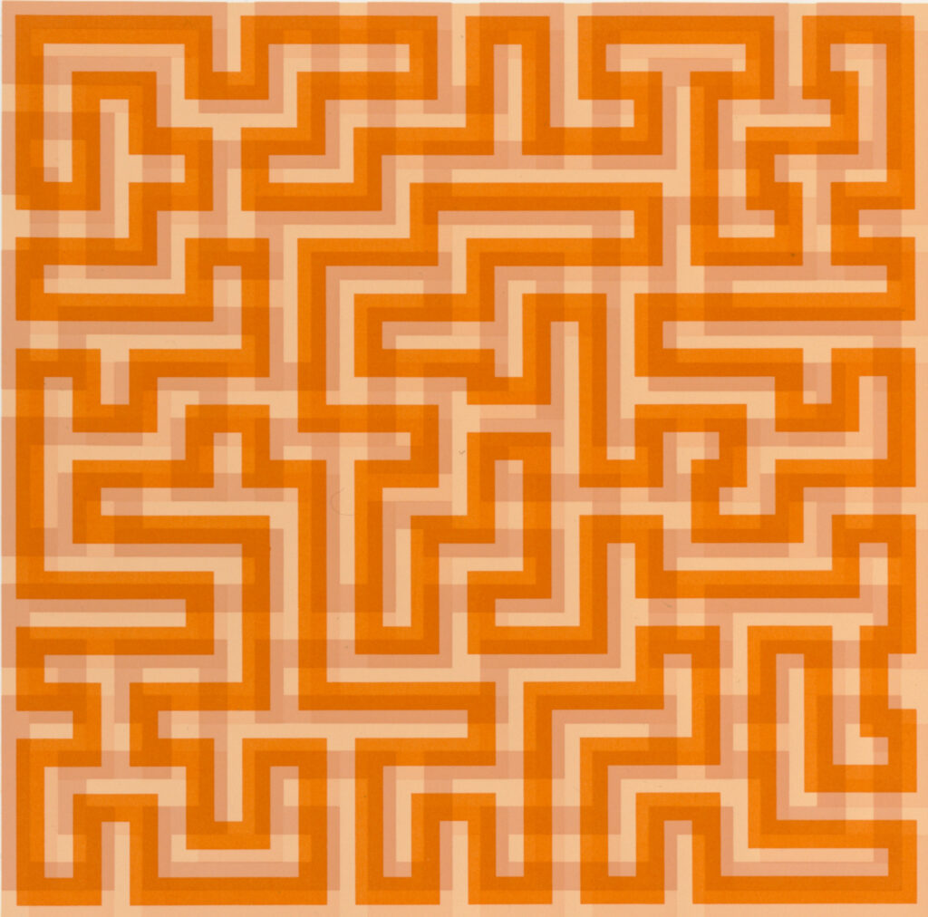 Anni Albers, Orange Meander, 1970