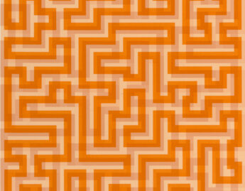 Anni Albers, Orange Meander, 1970