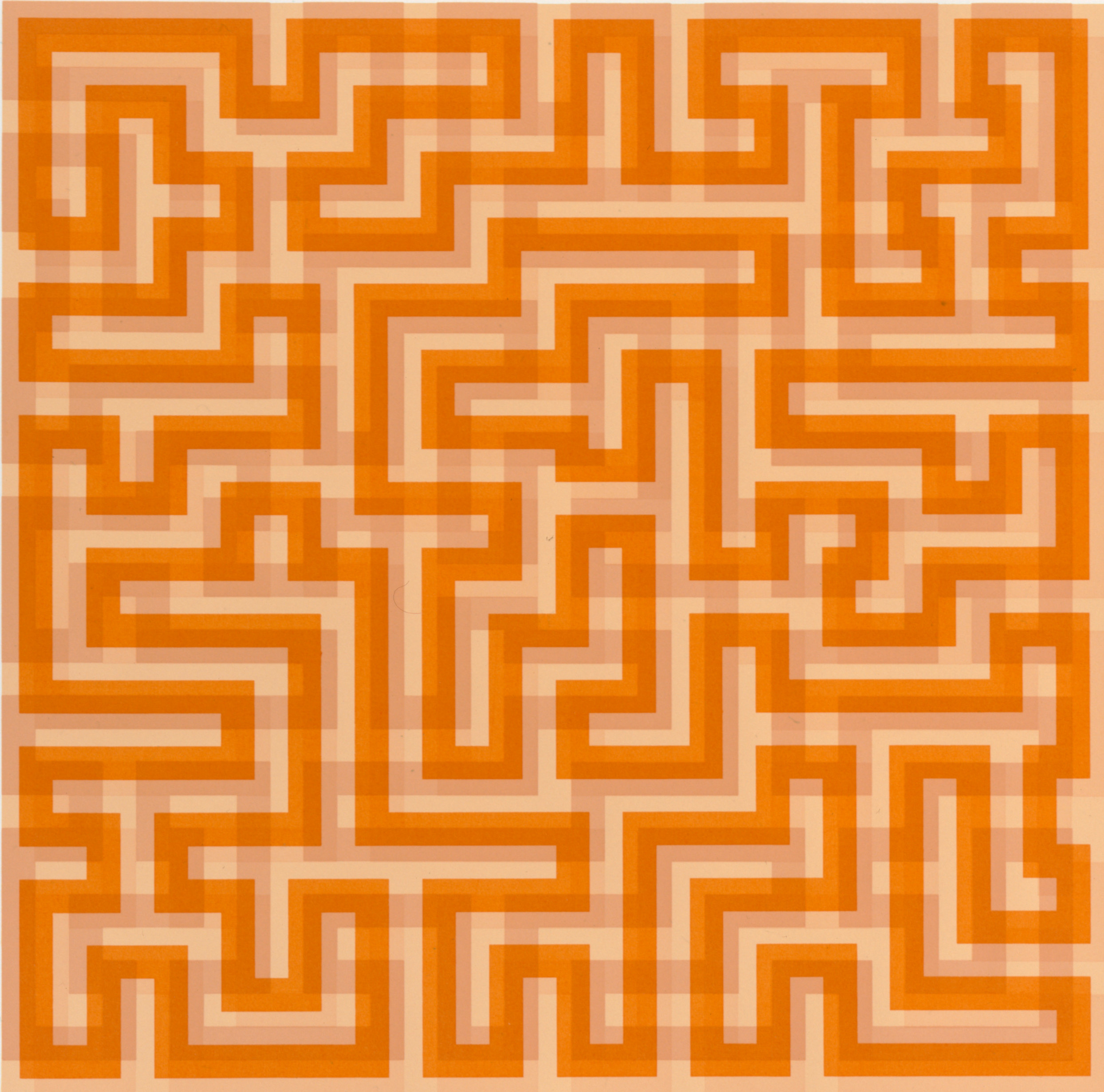 Anni Albers, Orange Meander, 1970