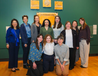 Staff in the new galleries, March 11 2025