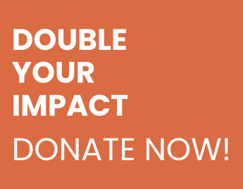 Double Your Impact on orange background